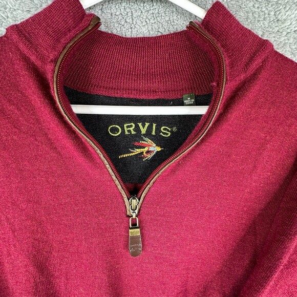 Orvis 100% merino wool sweater sz medium - Picture 3 of 9